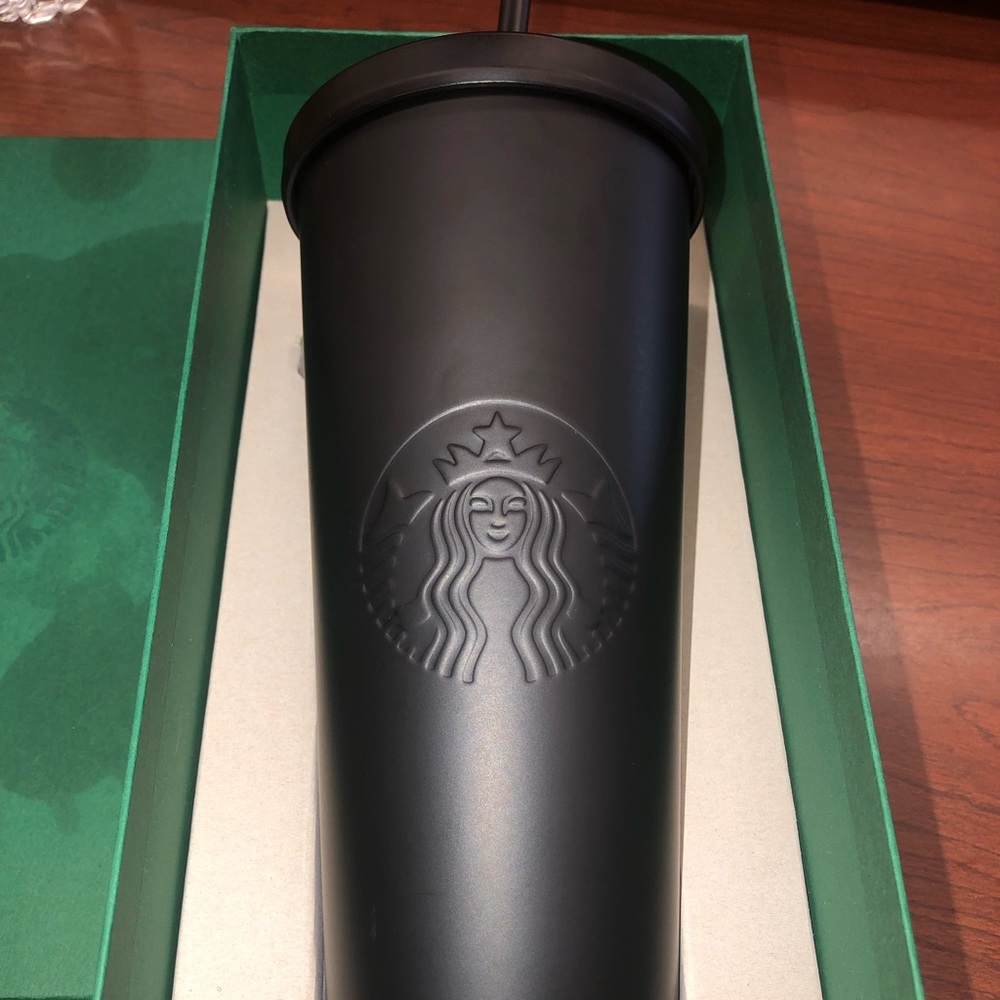 ***RARE*** Starbucks Black Stainless Steel 24oz Tumbler